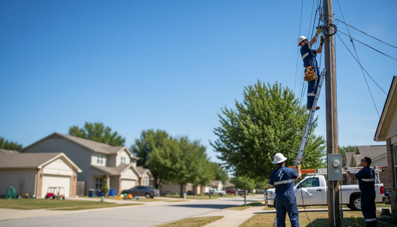 Residential electrician providing installation services in South Charleston, OH